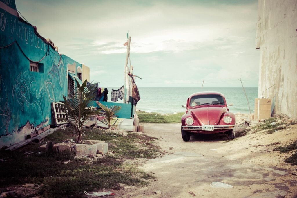 car, volkswagen, old, car wallpapers, beetle, mexico, vehicle, vw beetle, red car, automobile, automotive, transportation, parked car