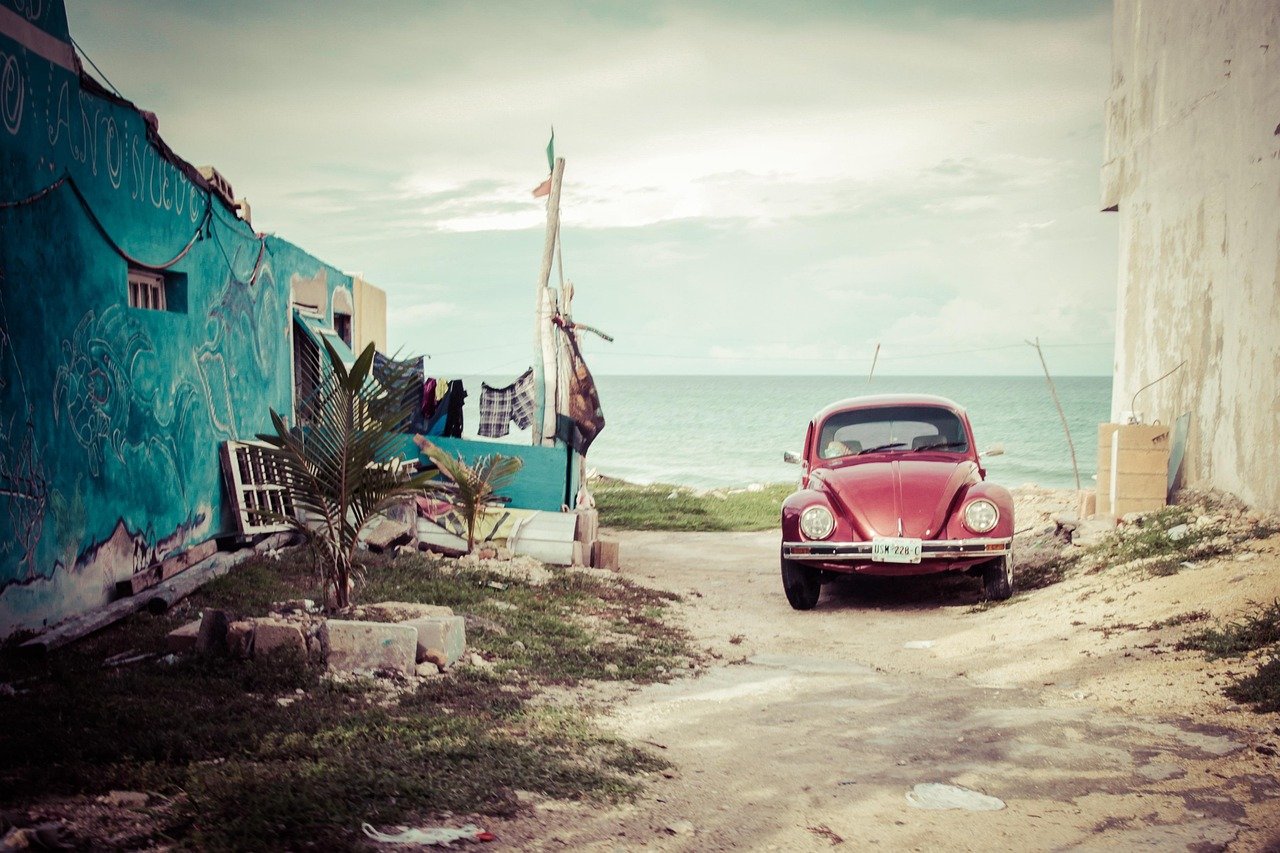 car, volkswagen, old, car wallpapers, beetle, mexico, vehicle, vw beetle, red car, automobile, automotive, transportation, parked car